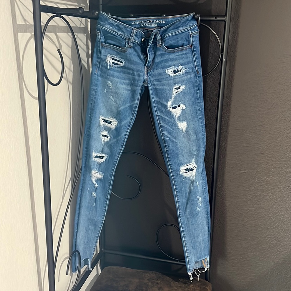 Ripped American eagle jeans